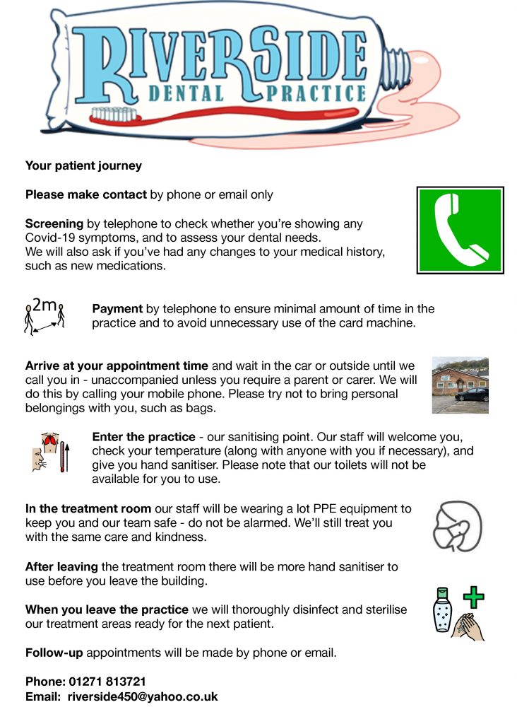 Patient Journey June 15 Riverside dental practice Braunton Devon